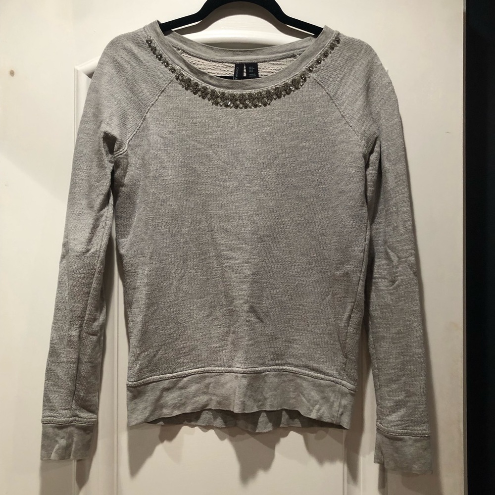 Cynthia Rowley crystal beaded sweatshirt - Size Small